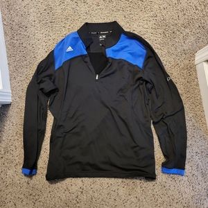 Adidas Pepsi 1/4 Zip - Large - Used - Black & Blue